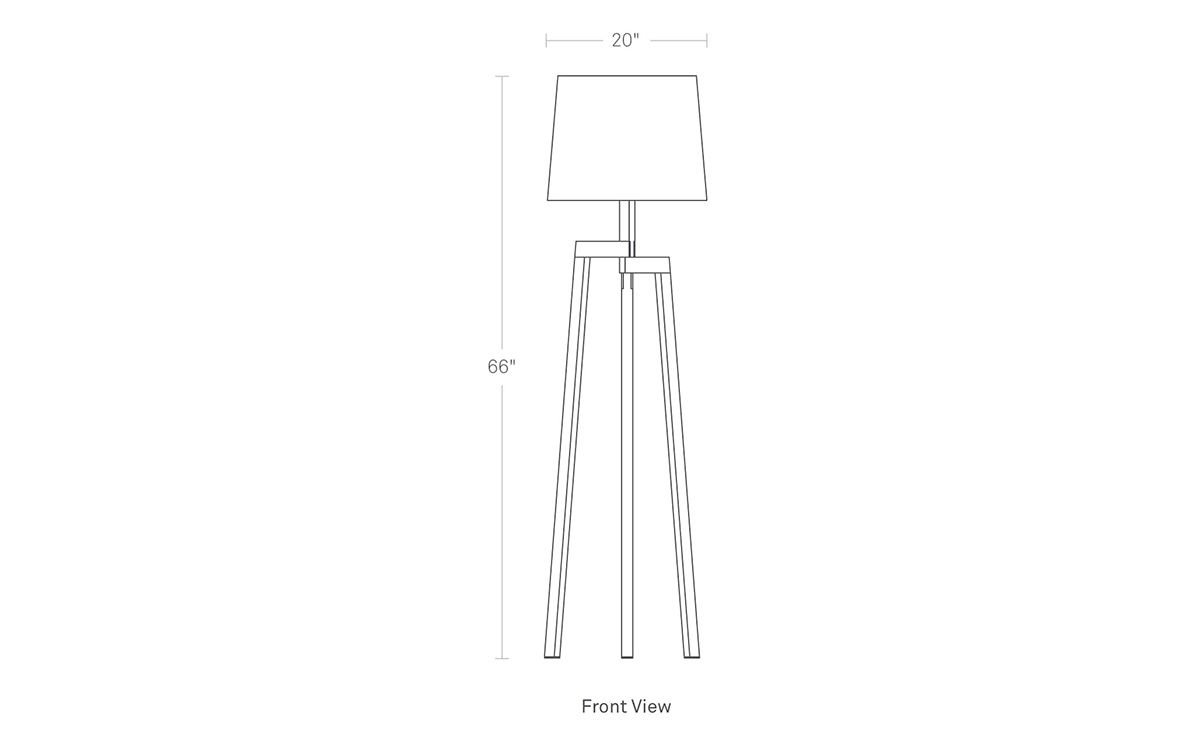 stilt floor lamp
