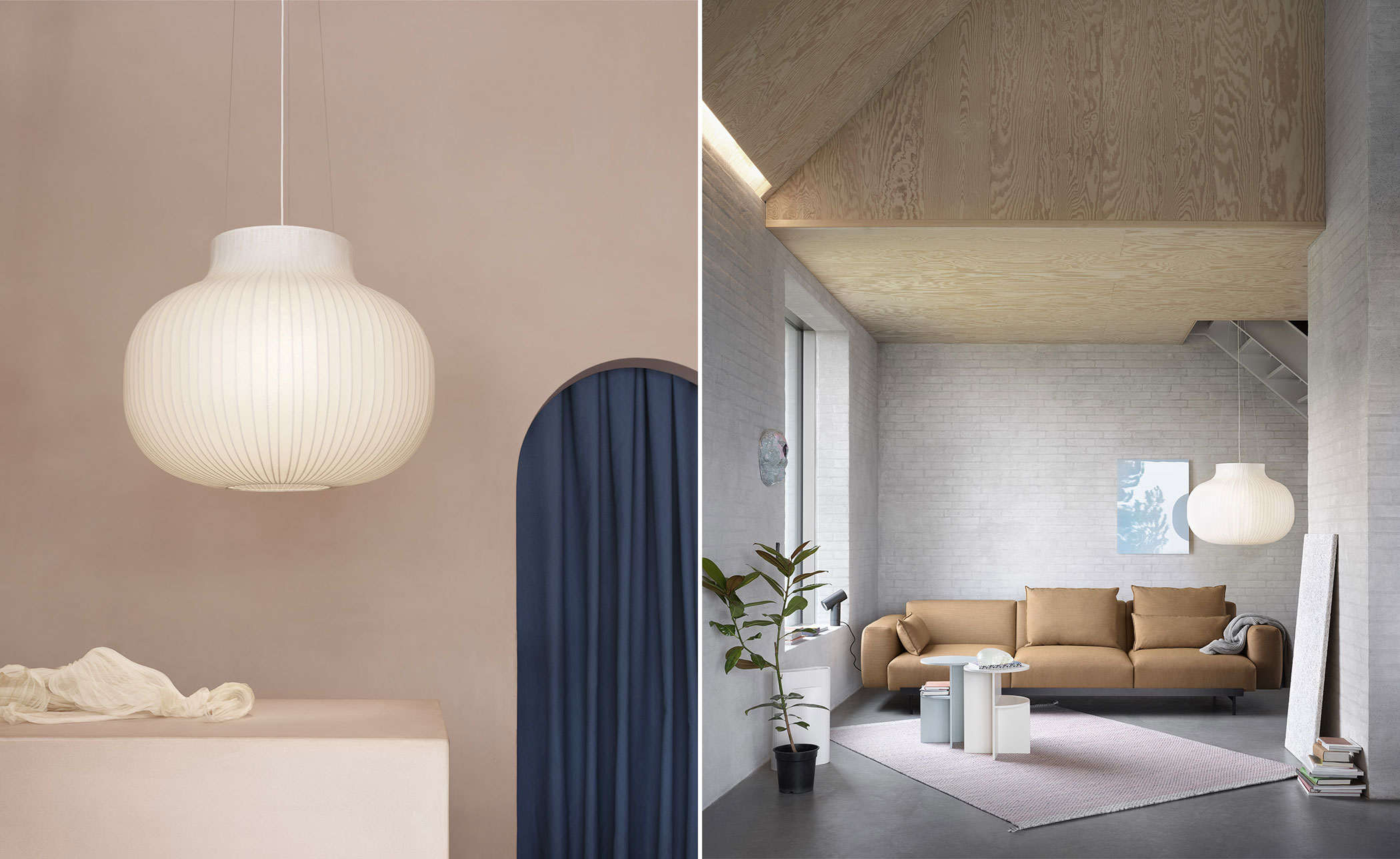 Strand pendant lamp closed