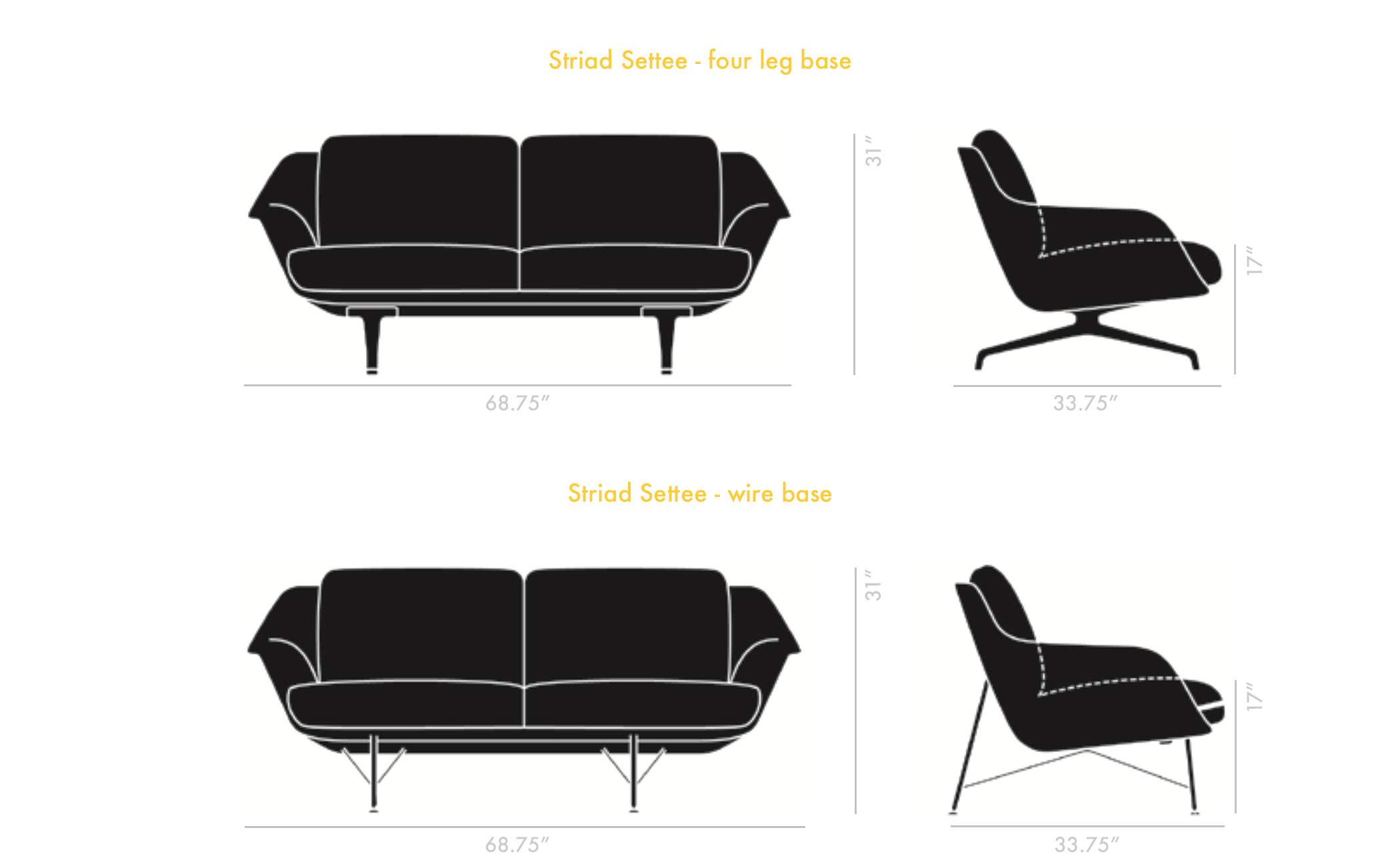 Striad Settee