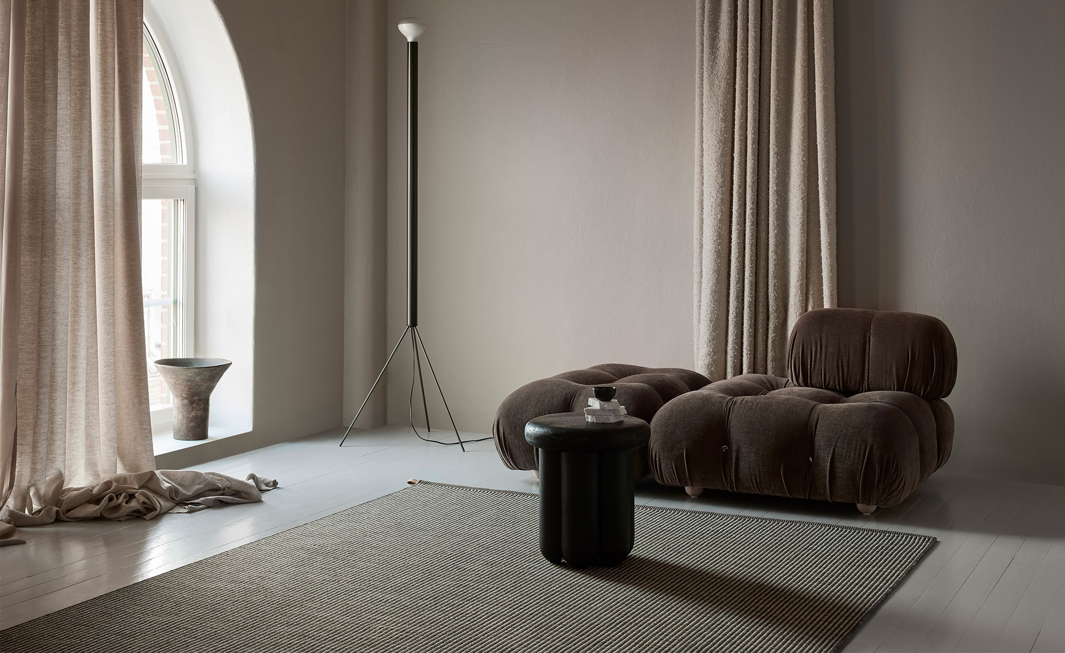 Stripe Icon Woven Rug