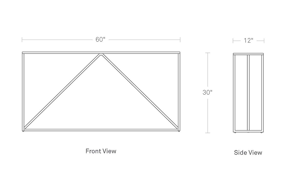 strut console table