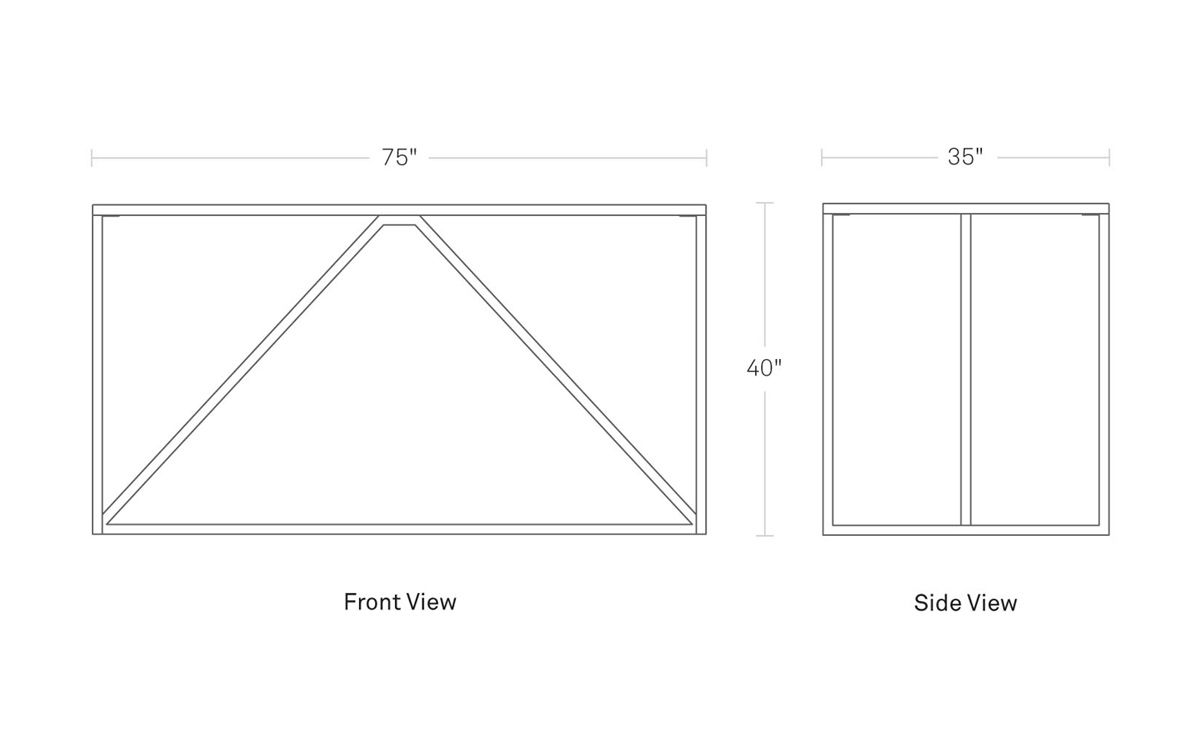 strut large bar height table