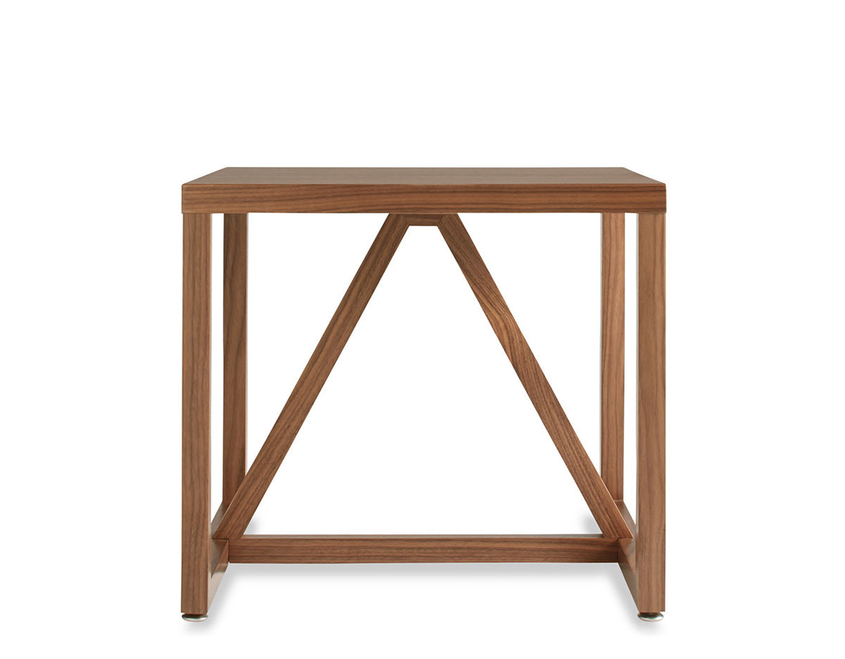 strut wood side table