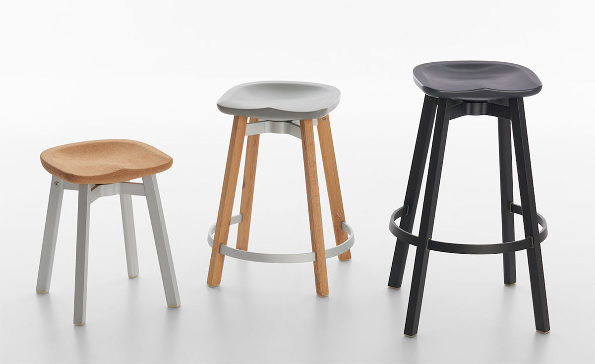 su small stool with cork seat