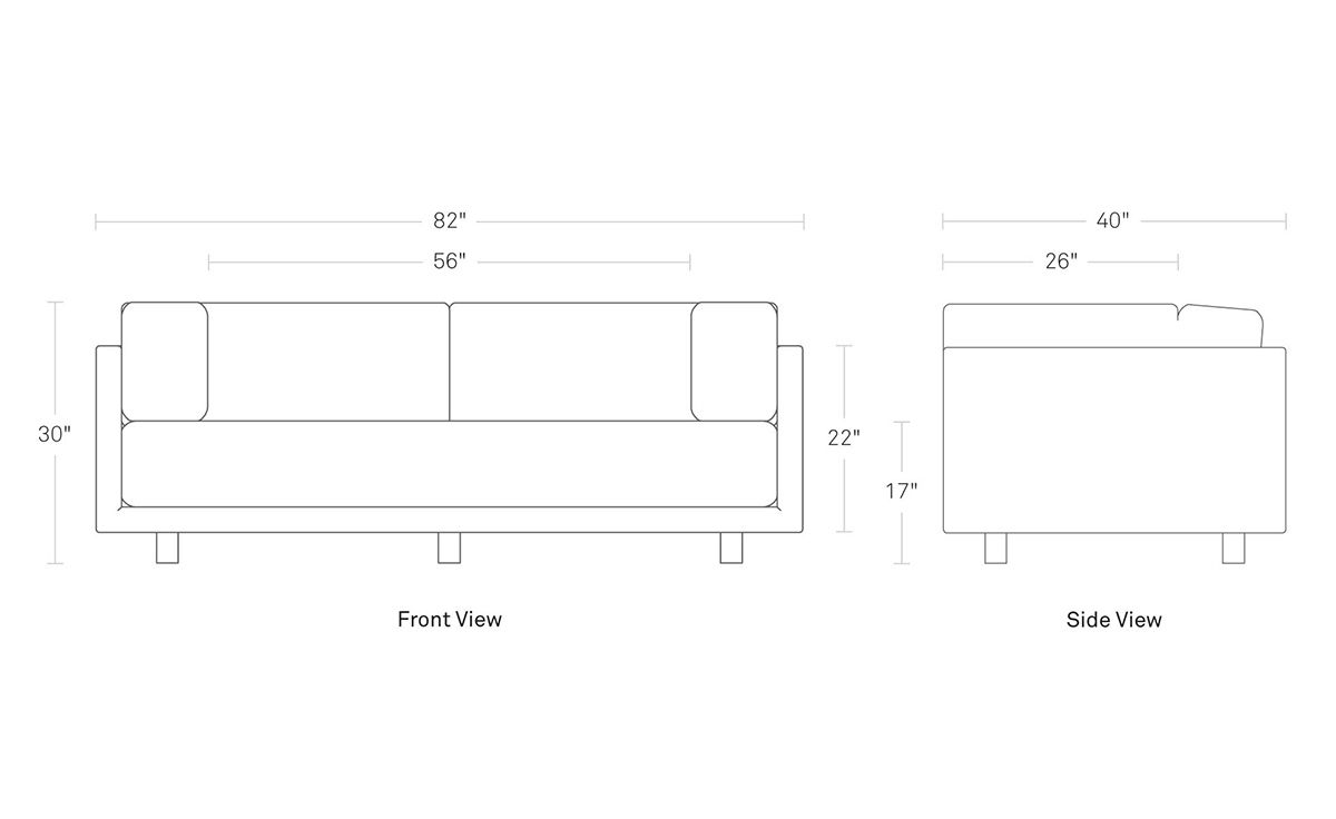 sunday 82 inch sofa