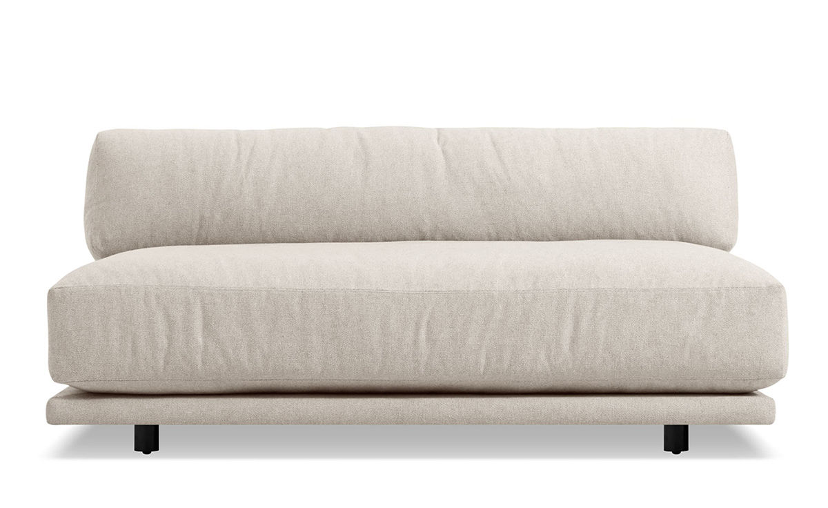 sunday armless sofa