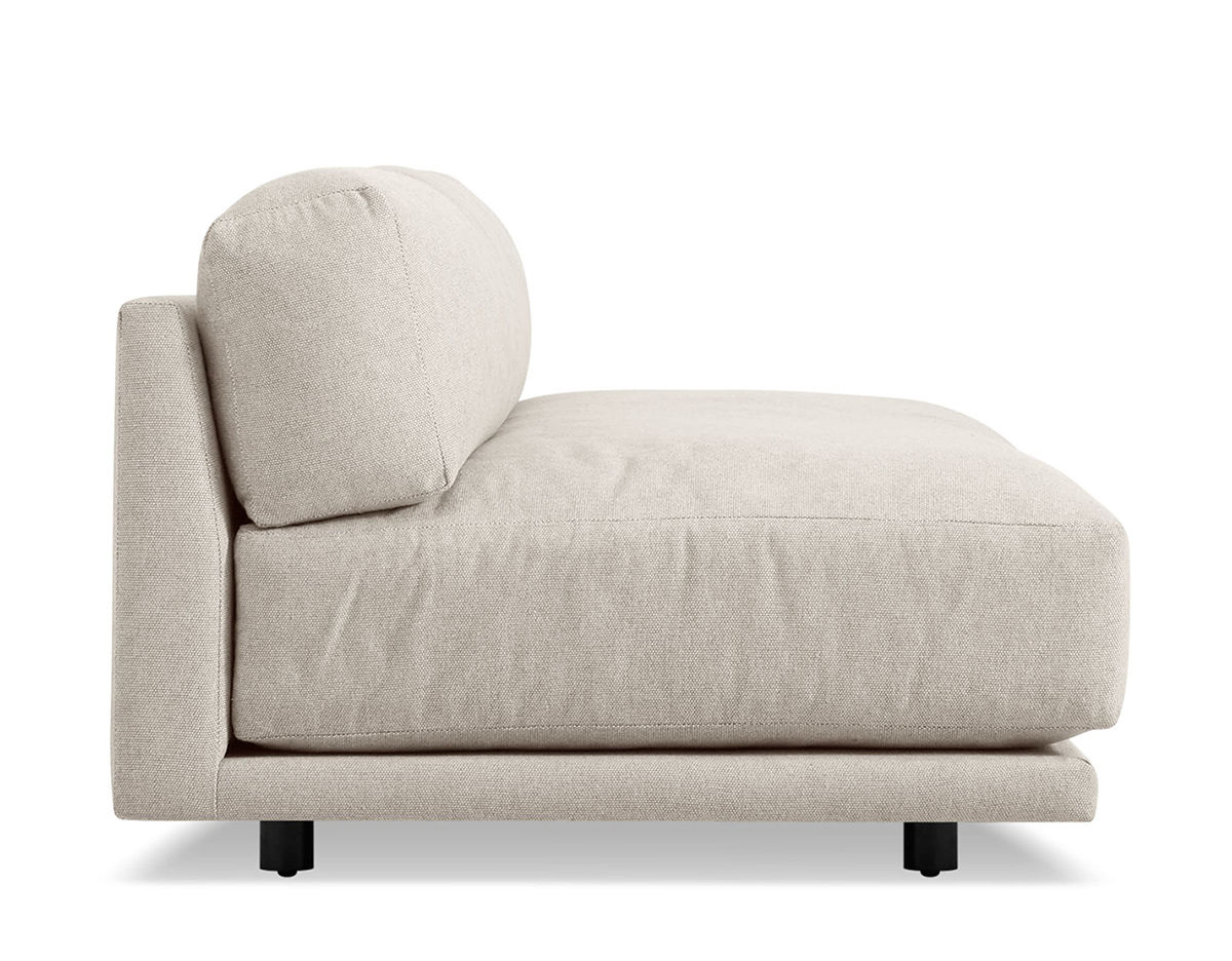 sunday armless sofa