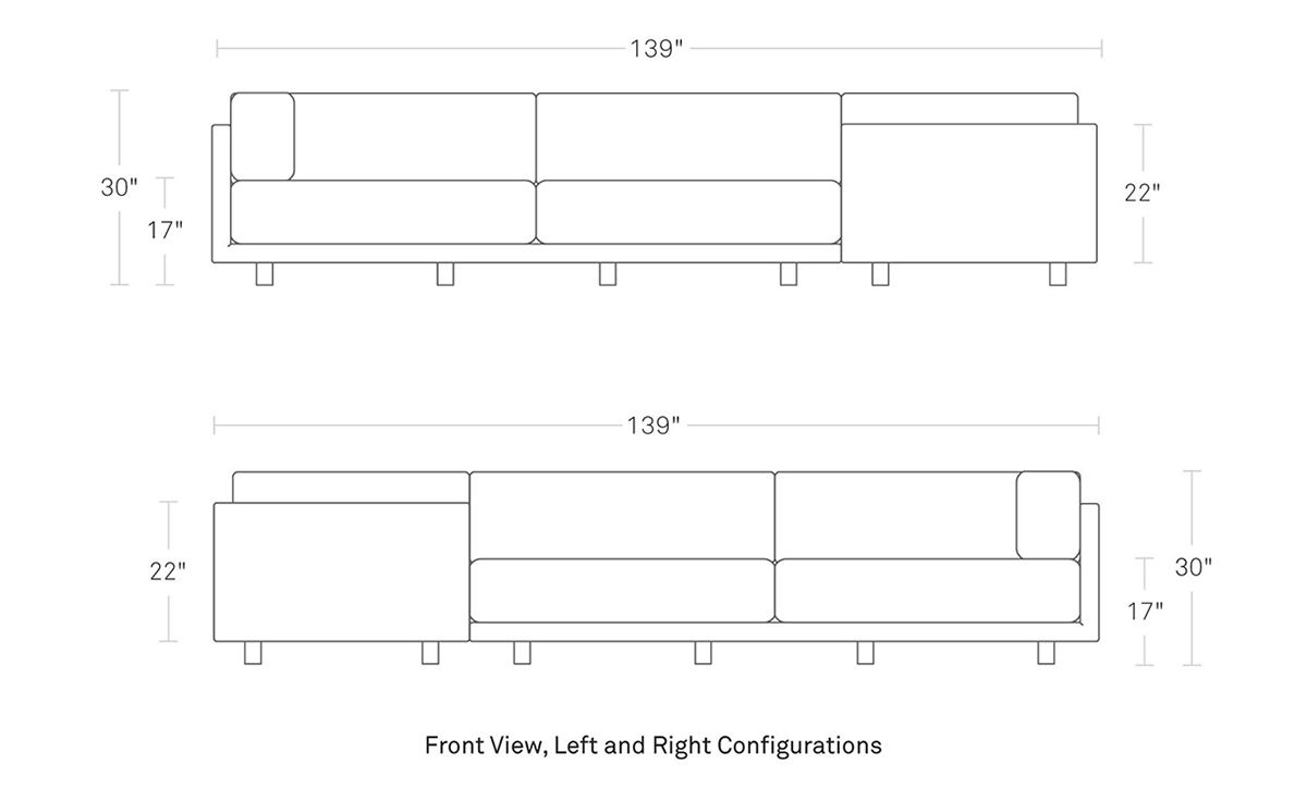 sunday l sectional sofa
