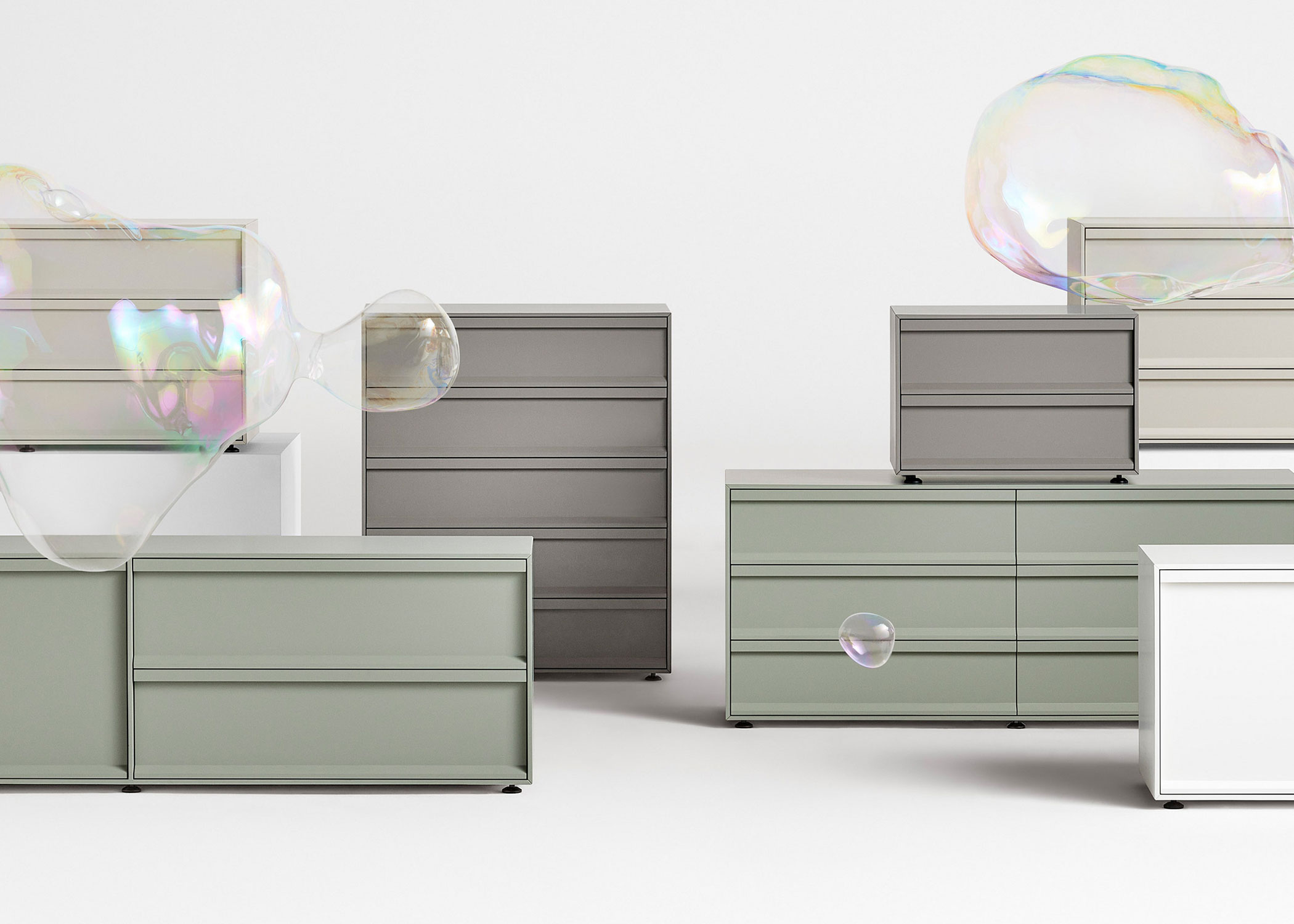 superchoice 1 door / 3 drawer credenza