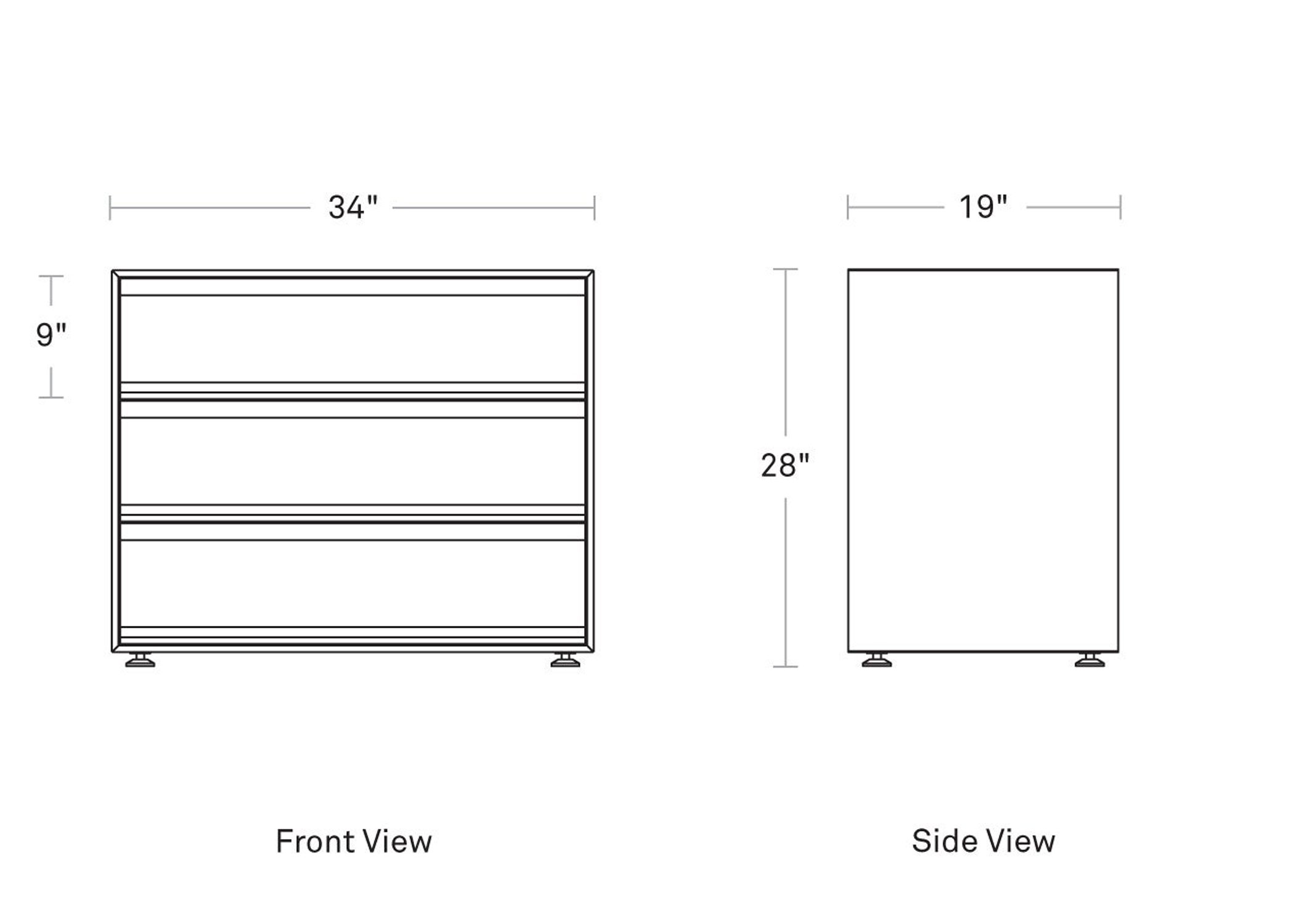 superchoice 3 drawer dresser