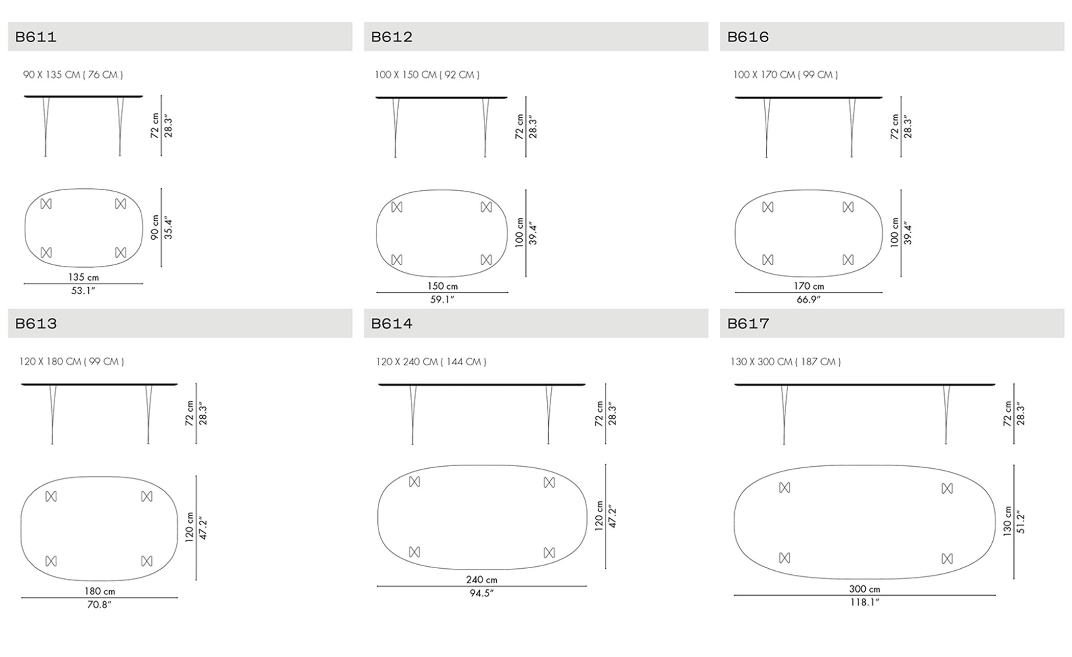 superellipse span leg 66.9" table