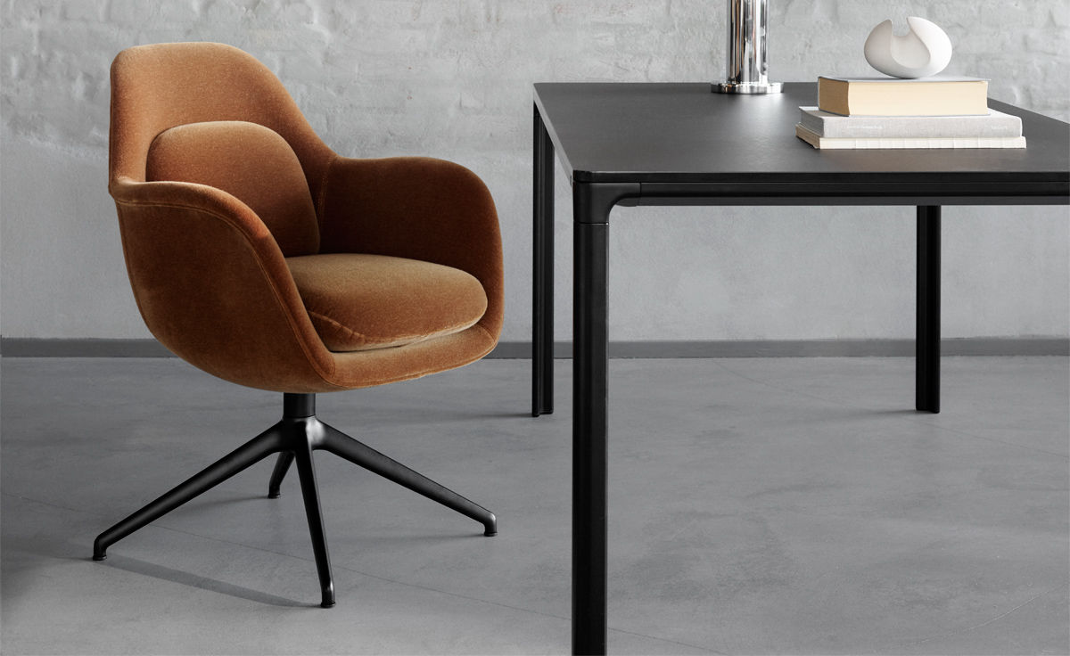 swoon chair with swivel base