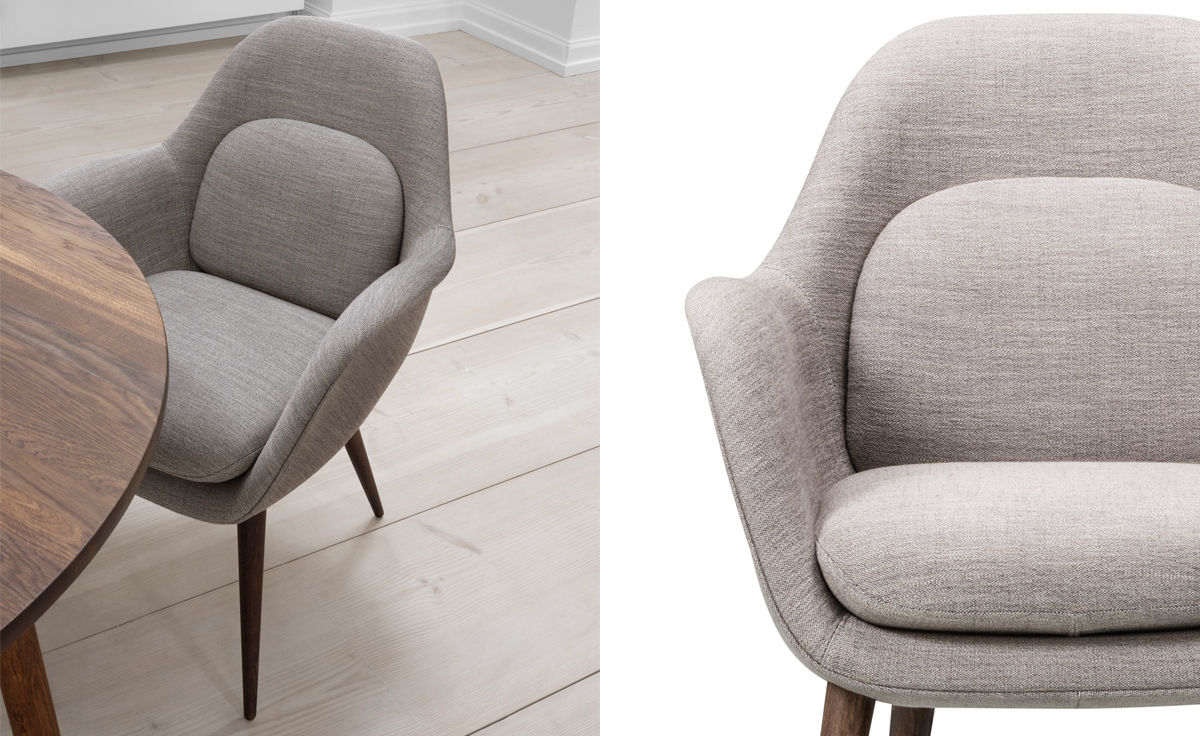 swoon chair wood base
