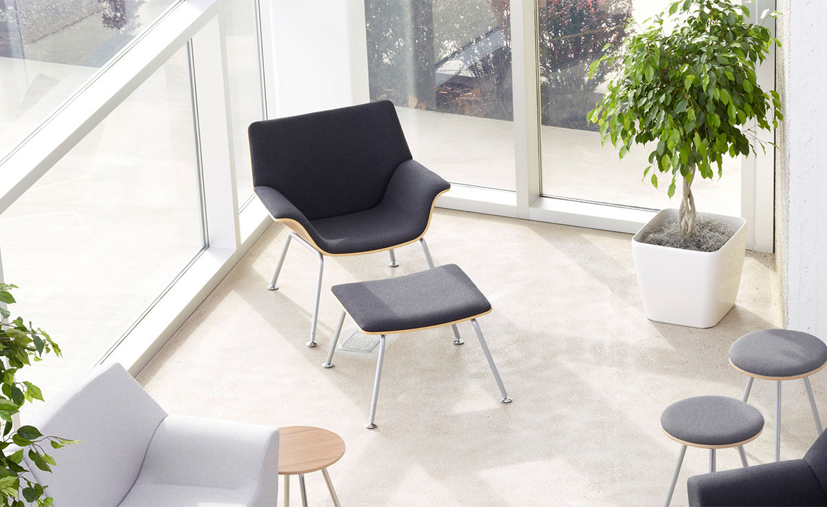 swoop plywood ottoman