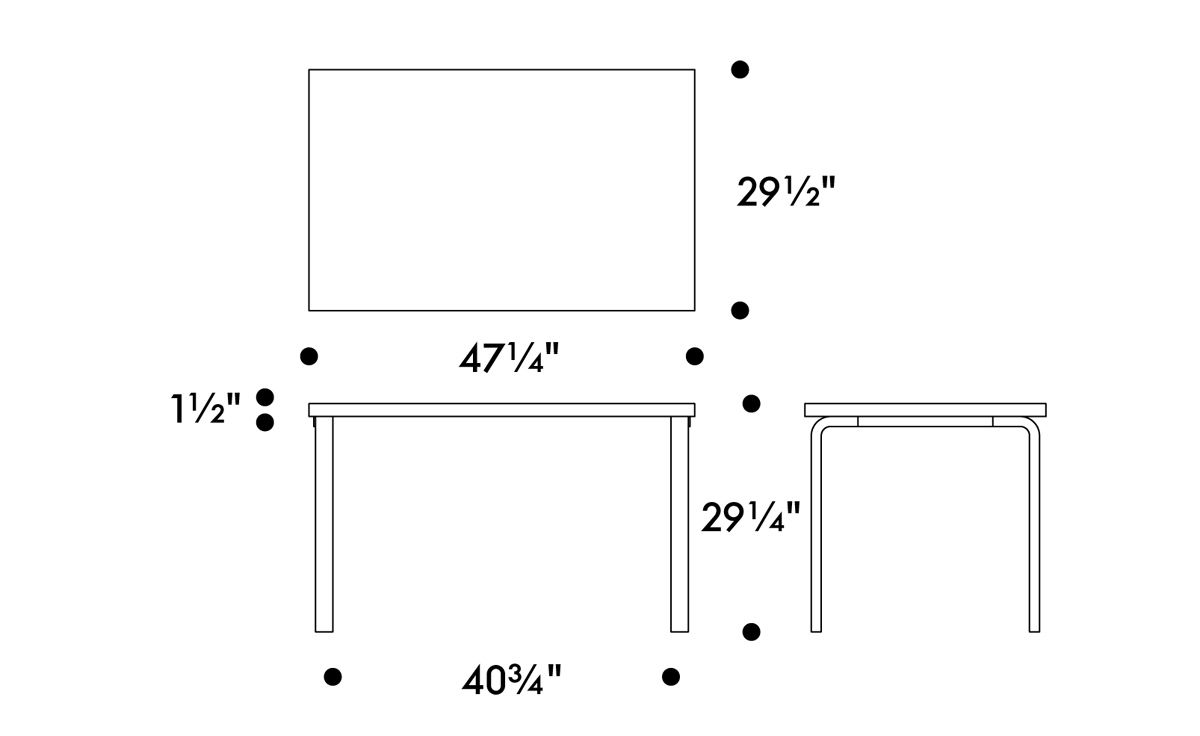 alvar aalto table 81b