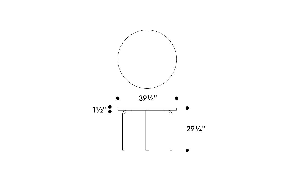 alvar aalto table 90a