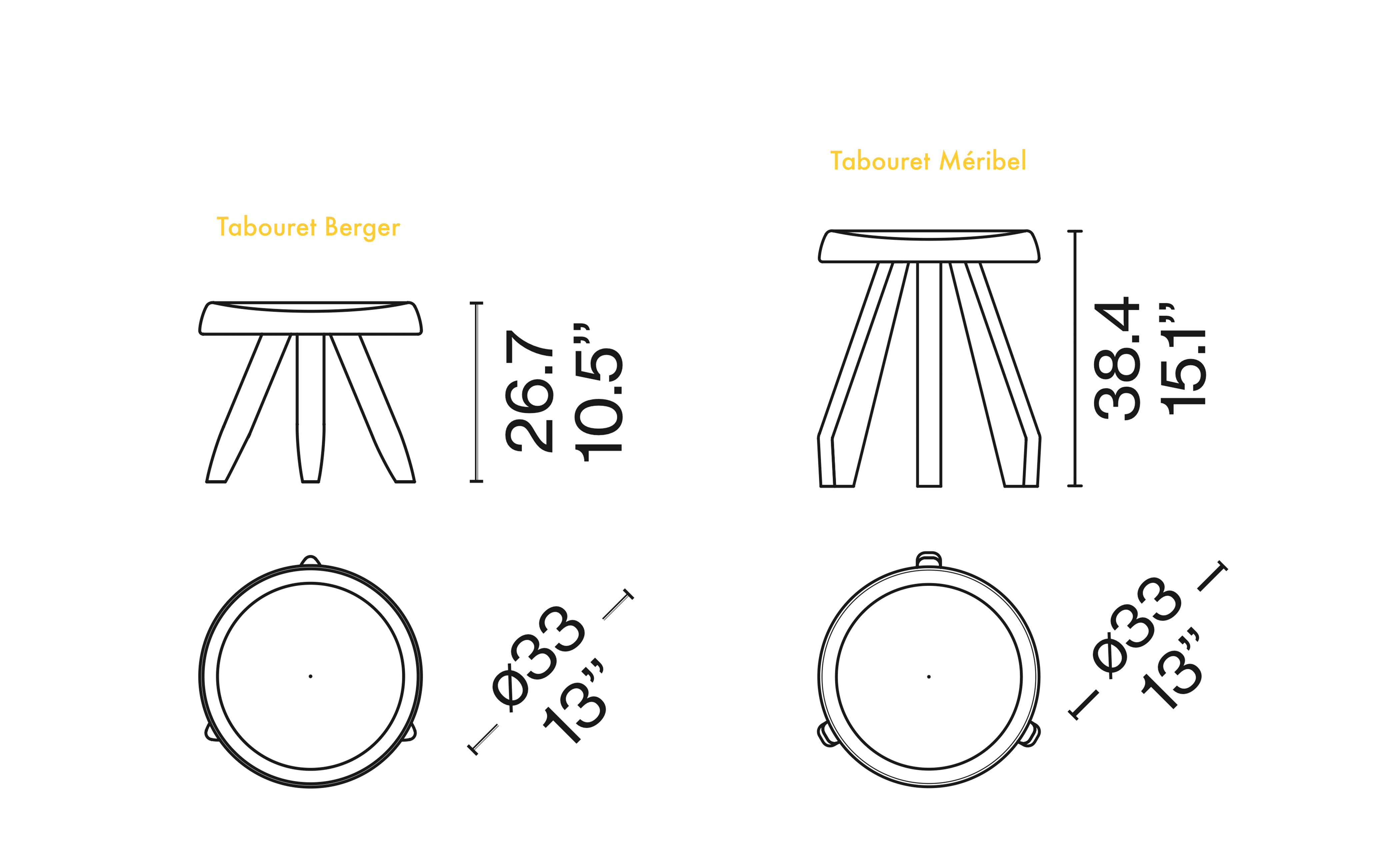 Tabouret Berger