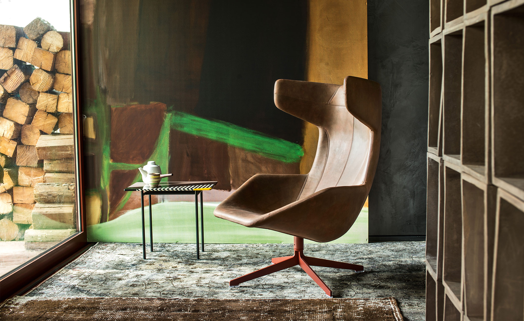 take a line for a walk swivel armchair