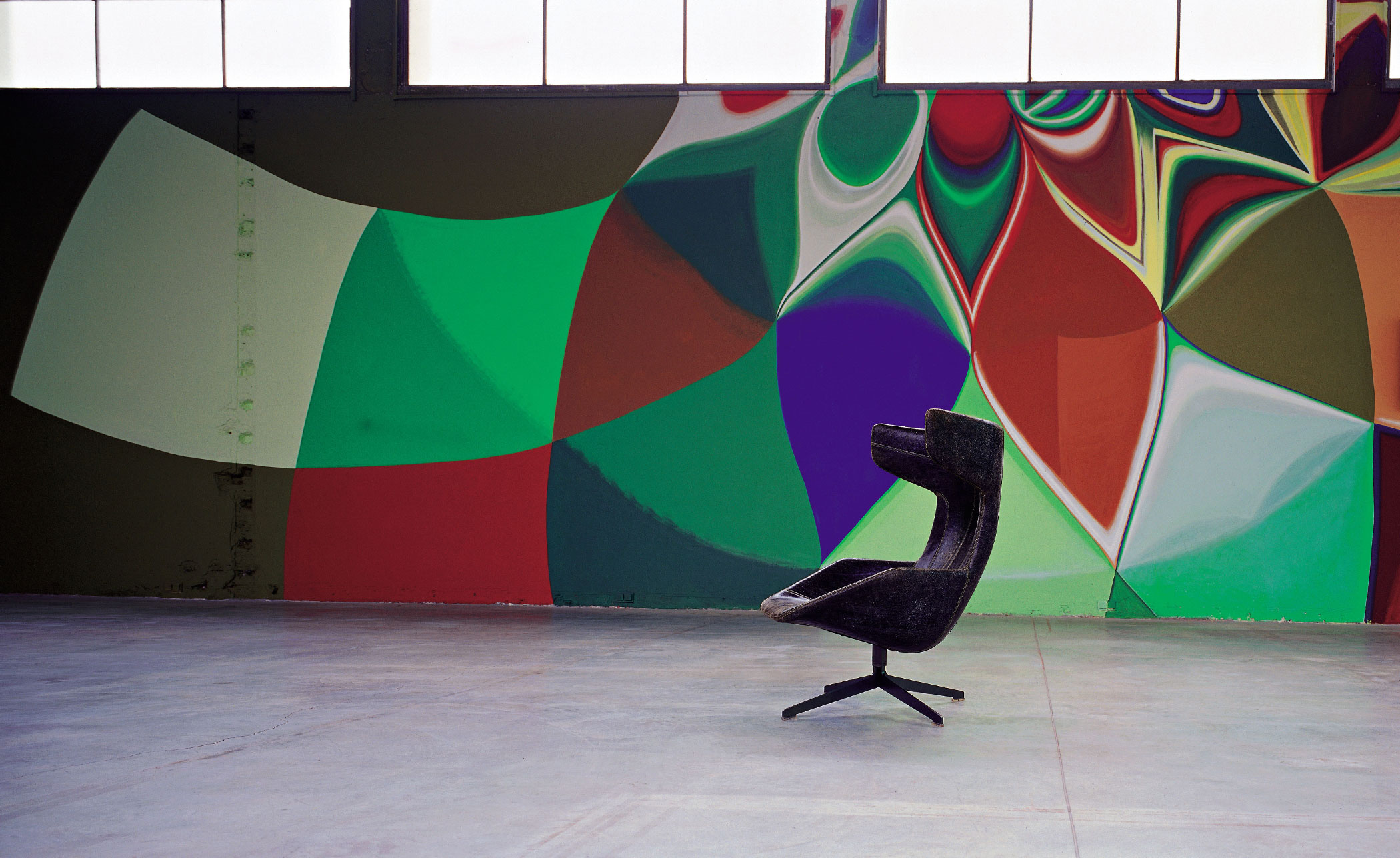 take a line for a walk swivel armchair with foot stool
