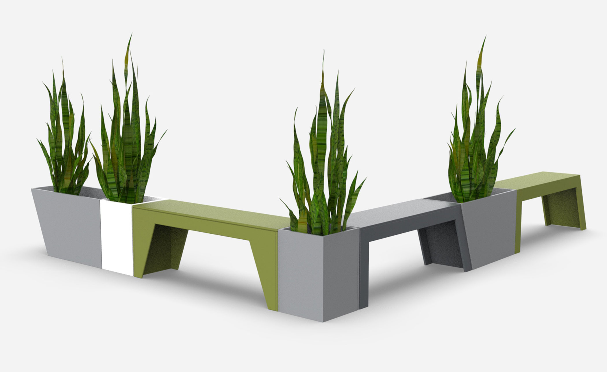Tessellate Slope Bench