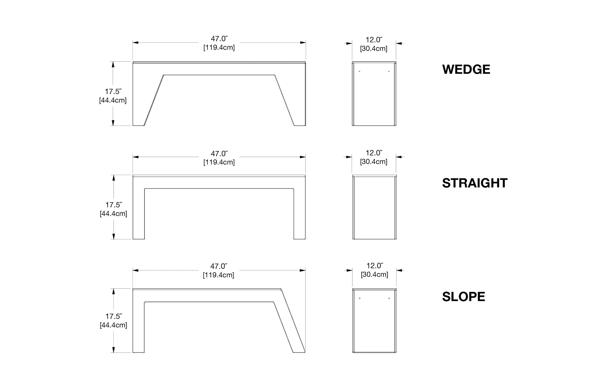 Tessellate Slope Bench