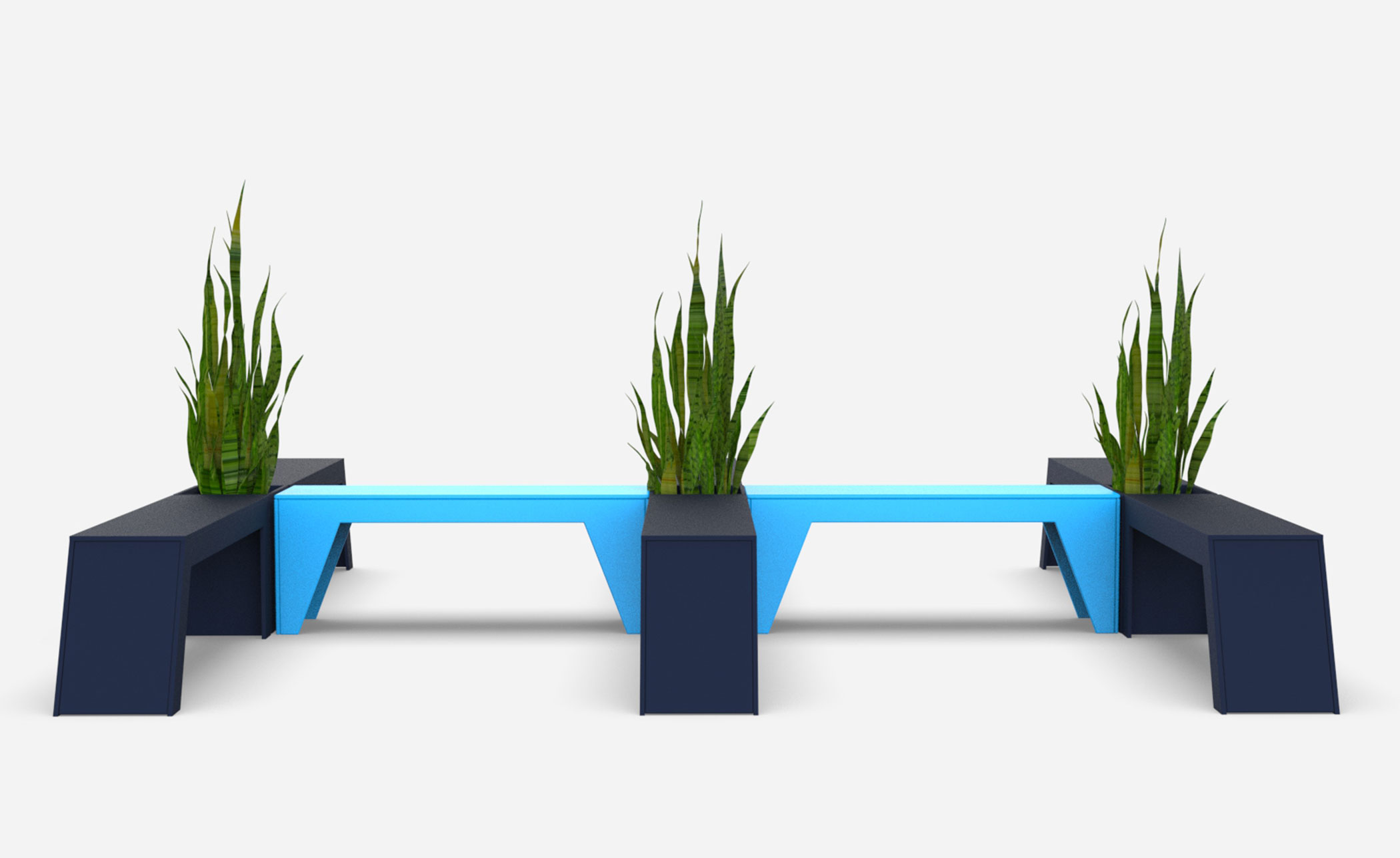 Tessellate Straight Bench