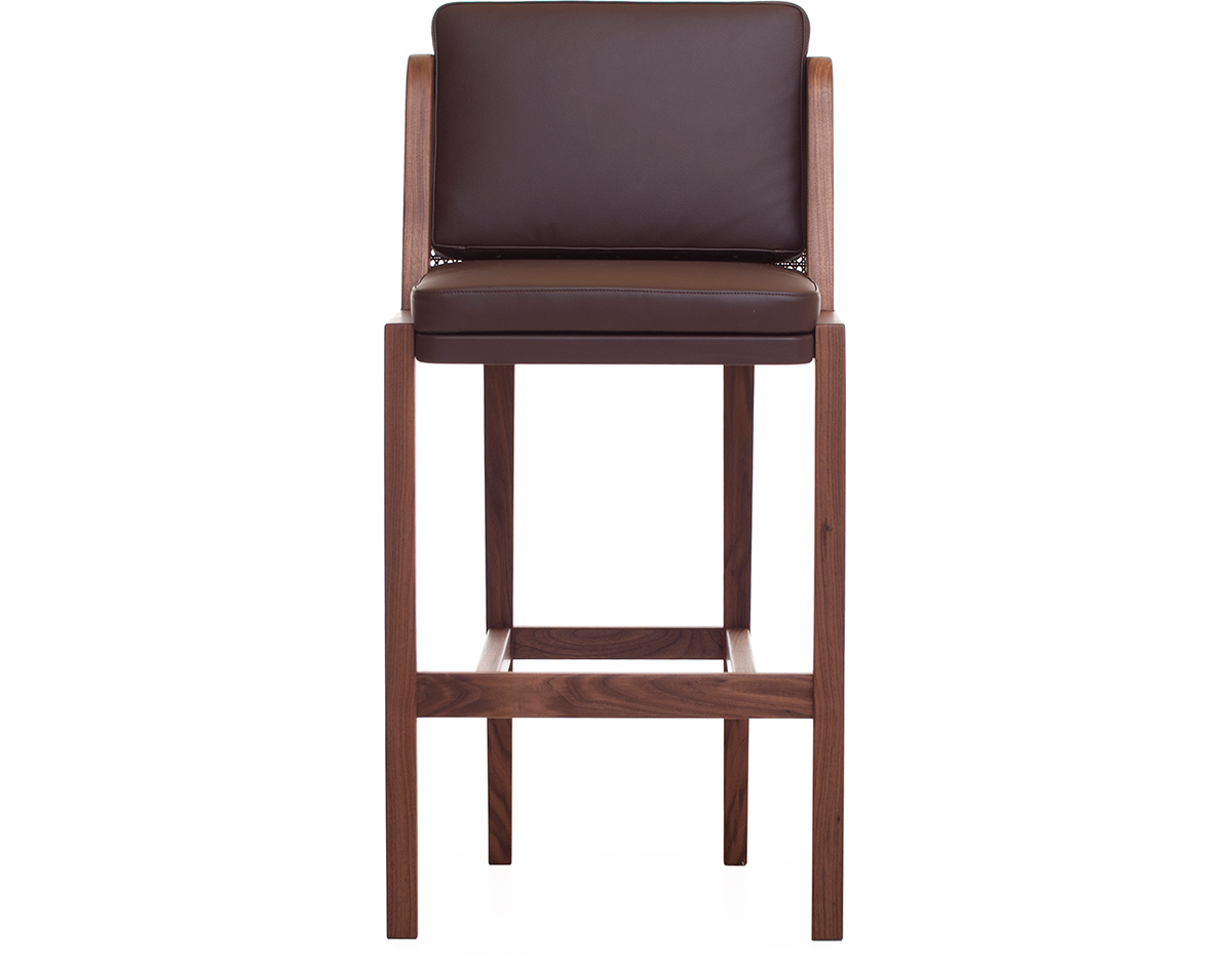 throne barstool with rattan 272t