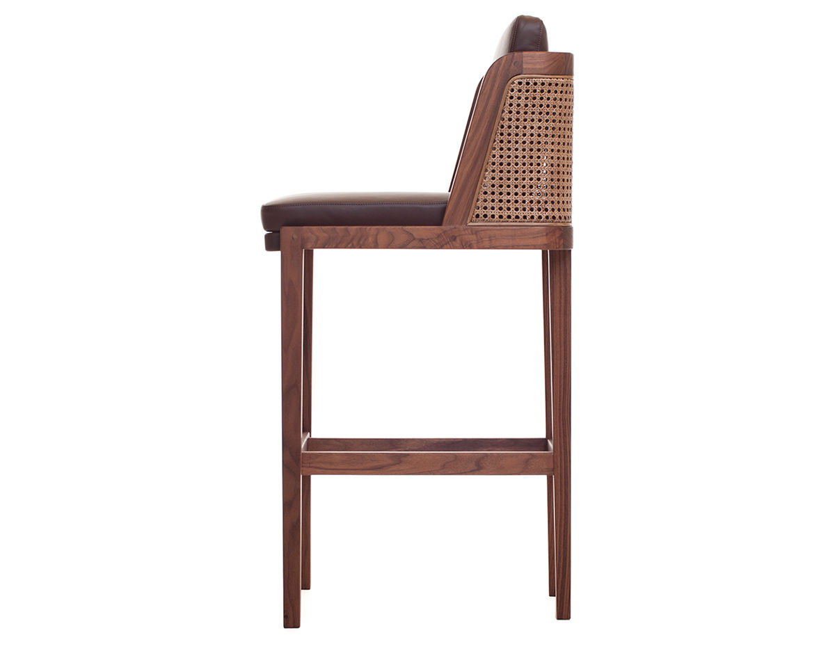throne breakfast barstool with rattan 272p