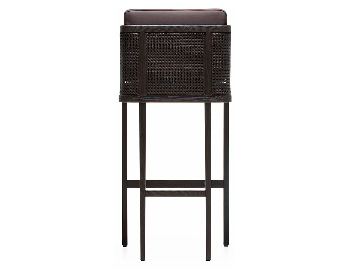 throne breakfast barstool with rattan 272p