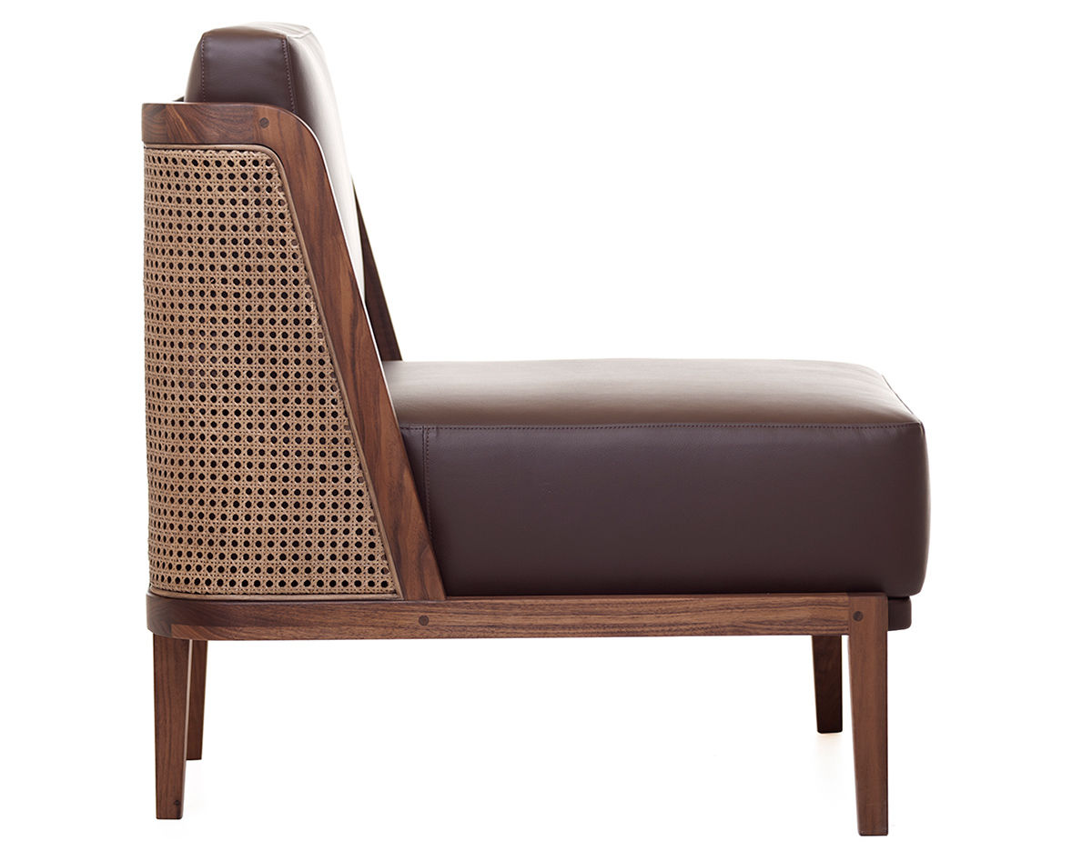 throne lounge chair 270 with rattan