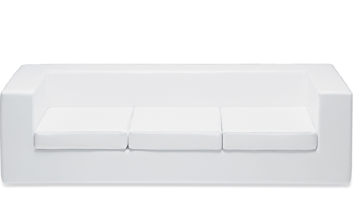throw-away three seat sofa