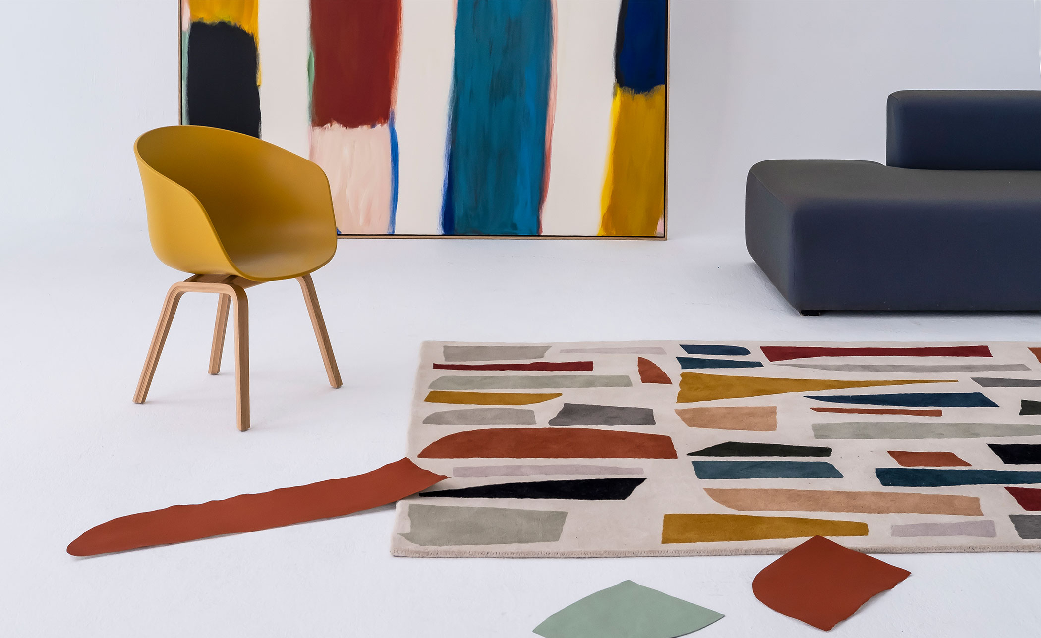 Tones Pieces Tufting Rug