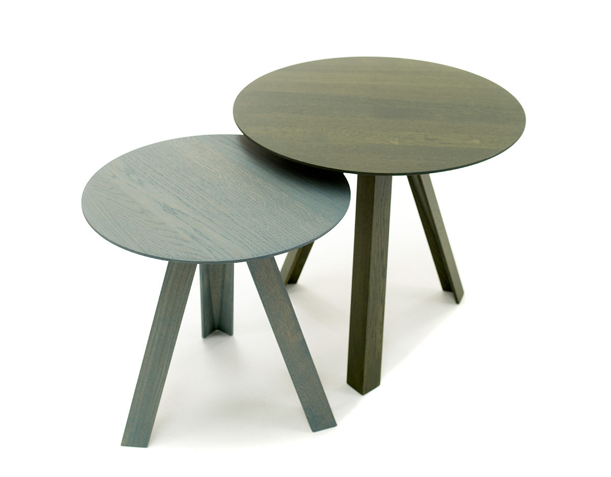 tre side table with wood top