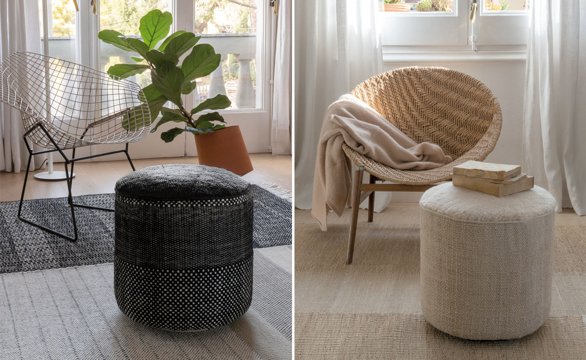 tres persian pouf
