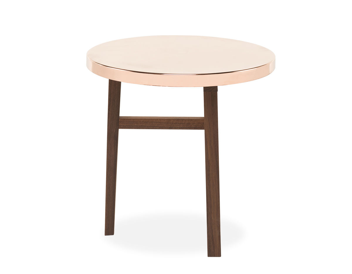 trio side table with copper top 754sp