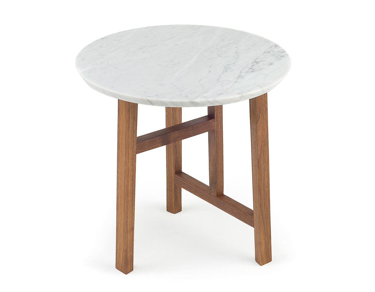 trio side table with marble top 754sm