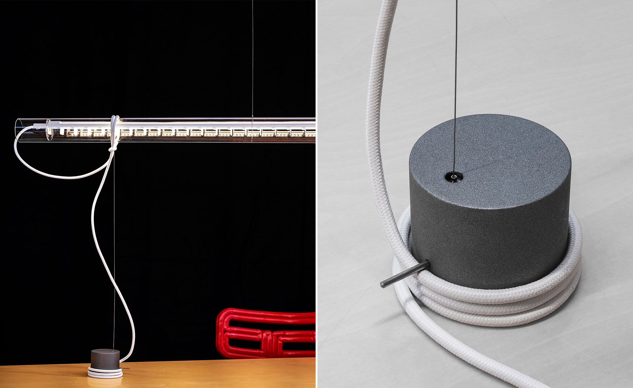 Tubular Balance Table Lamp