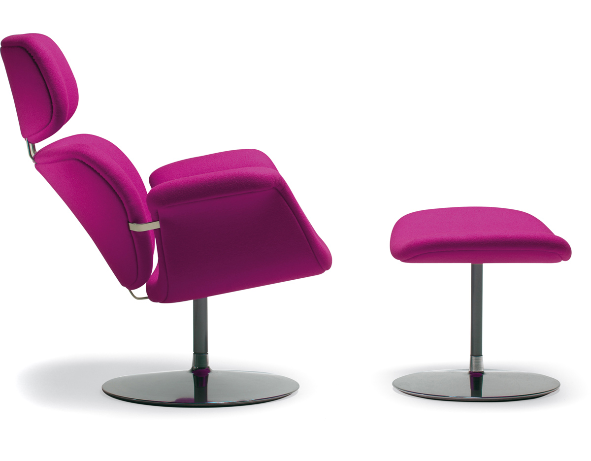 pierre paulin tulip chair & ottoman
