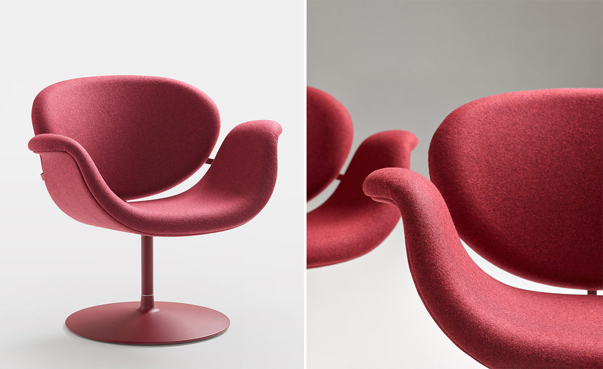 pierre paulin tulip midi chair f549 with disc base