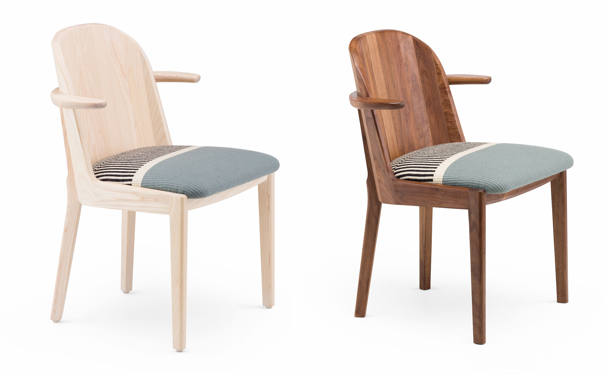 Twenty-Five Dining Armchair with Manta Gil upholstery