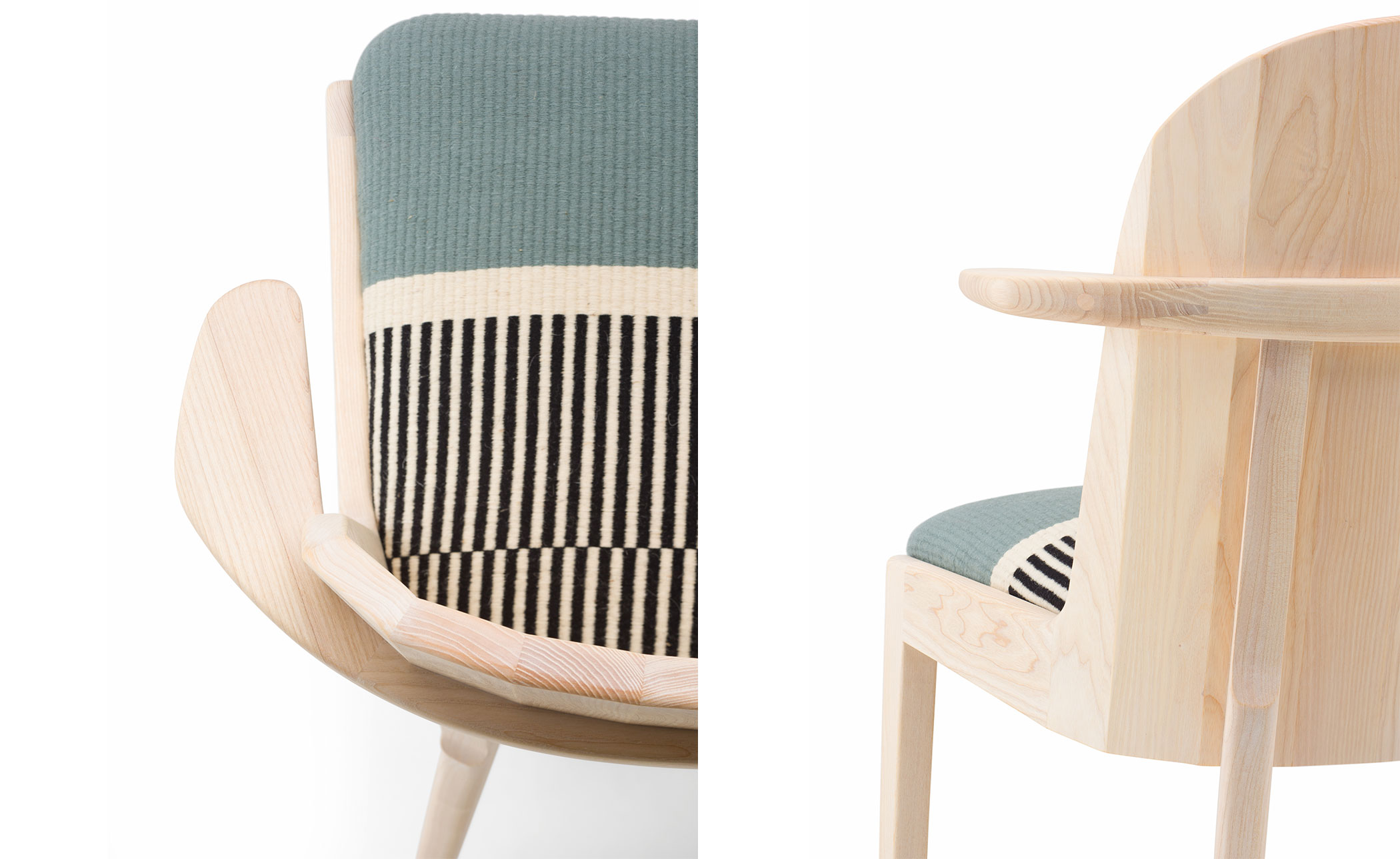 Twenty-Five Dining Armchair with Manta Gil upholstery
