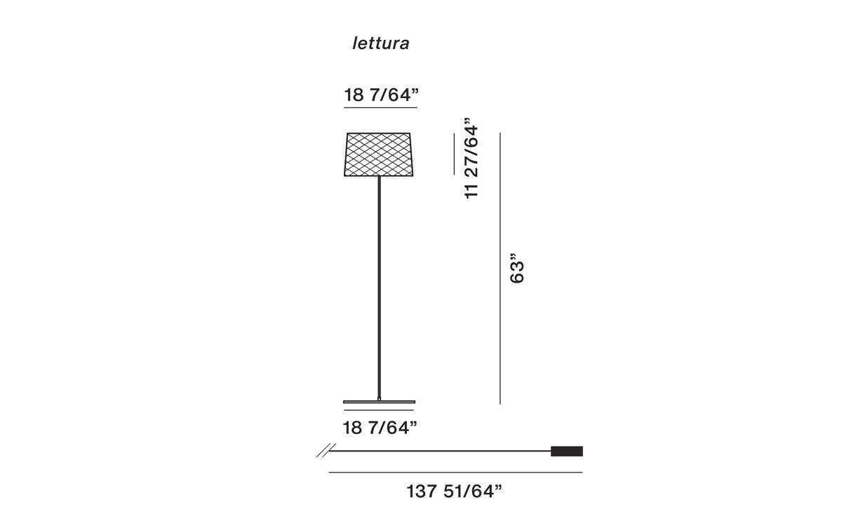 twiggy grid reading floor lamp