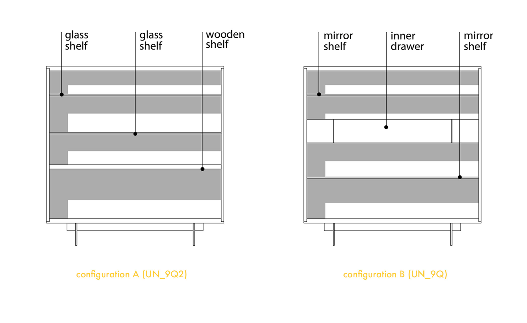 Uni Cabinet with 2 doors