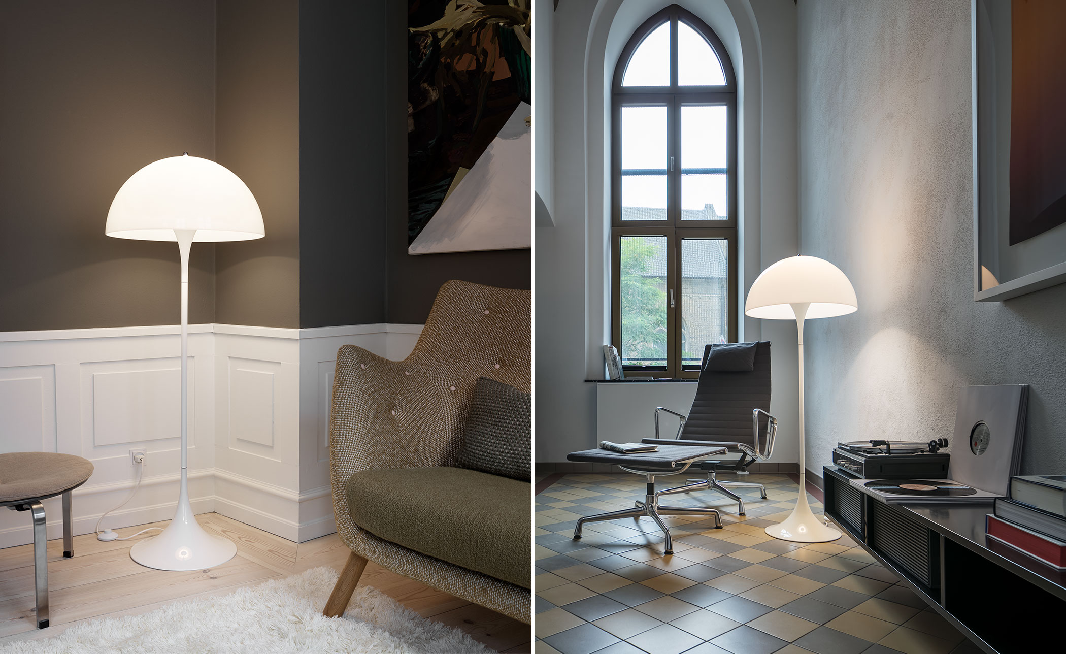 verner panton panthella floor lamp