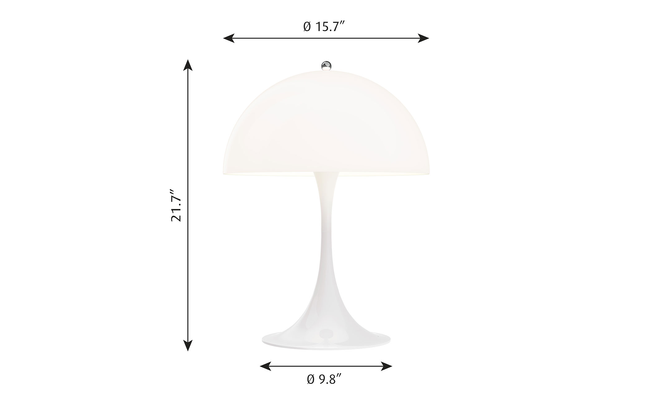verner panton panthella table lamp