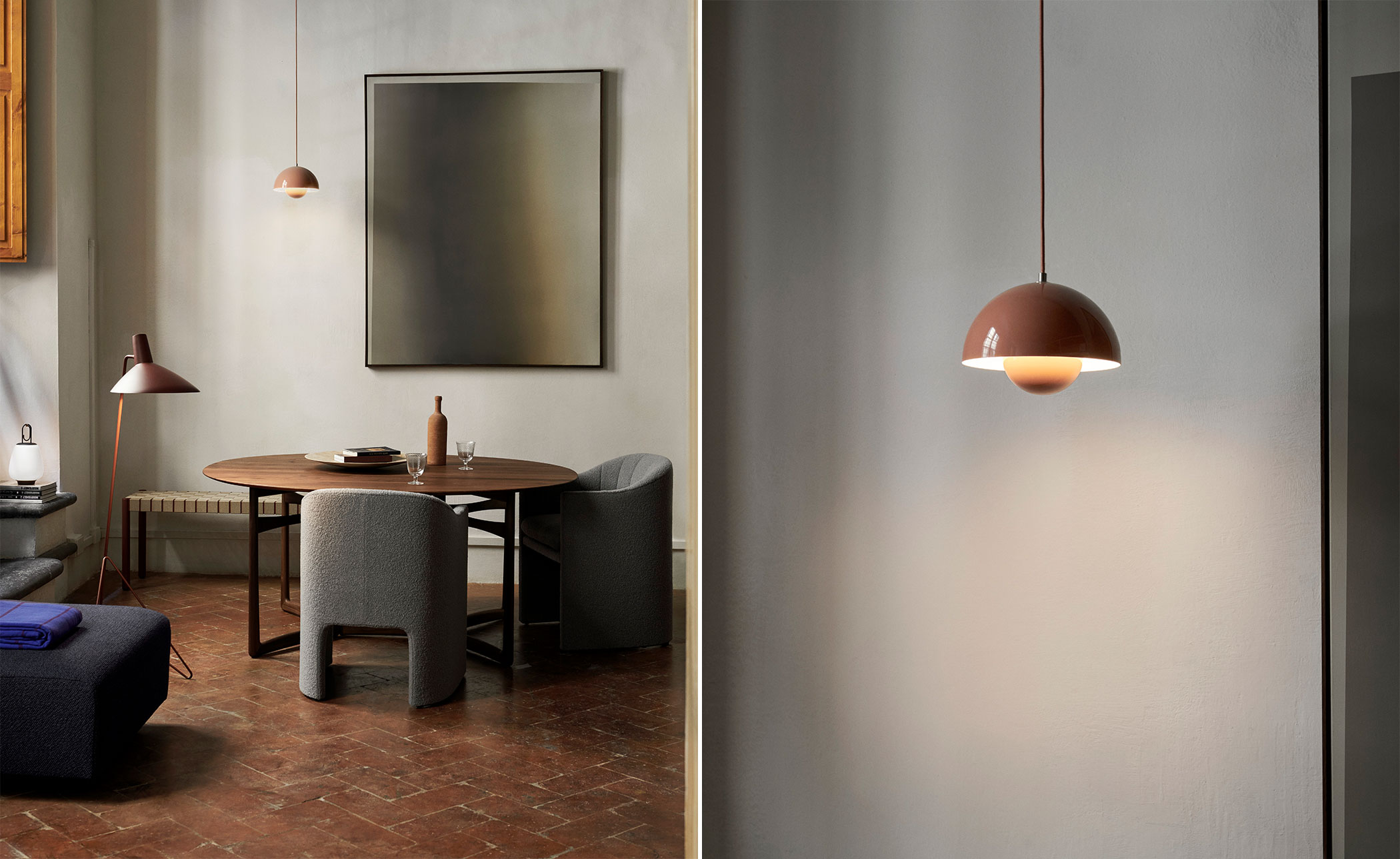 verner panton vp1 flowerpot suspension lamp