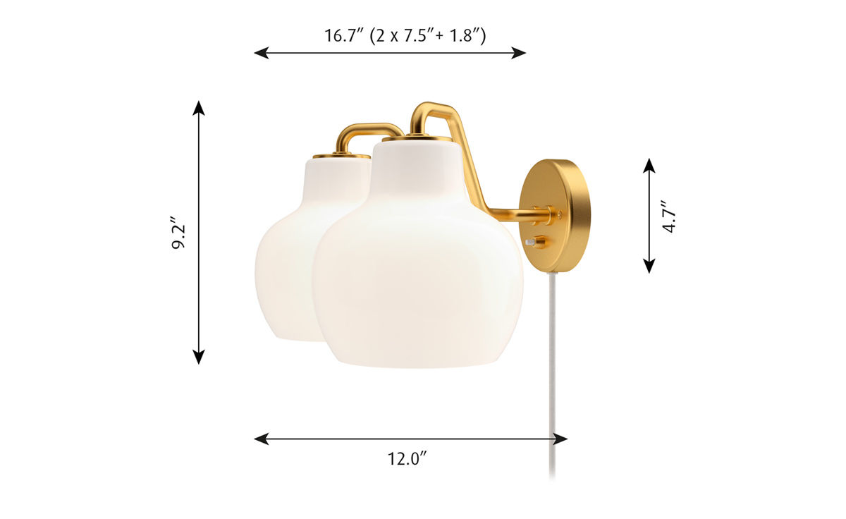 vl ring crown double wall lamp