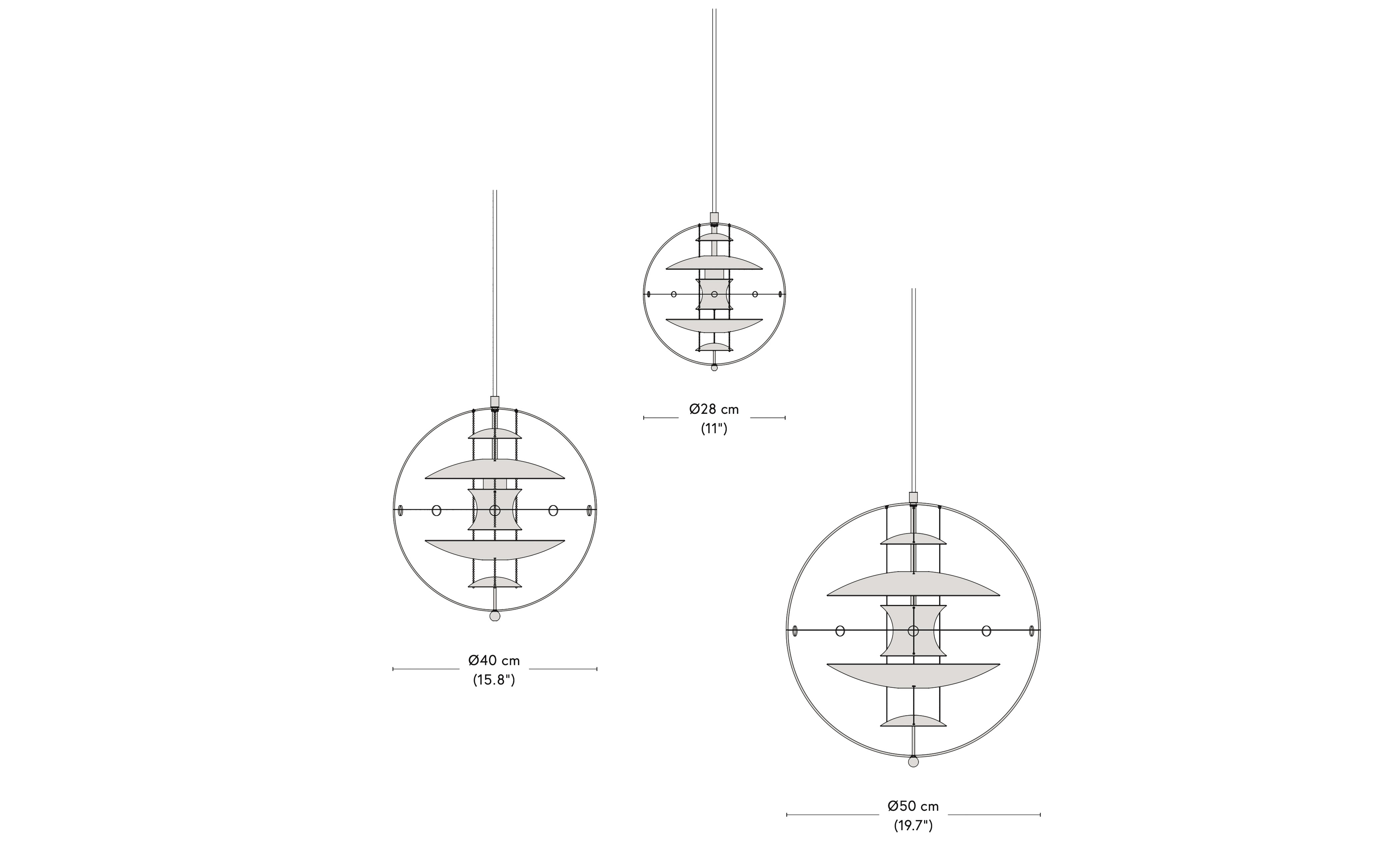 verner panton vp globe suspension lamp