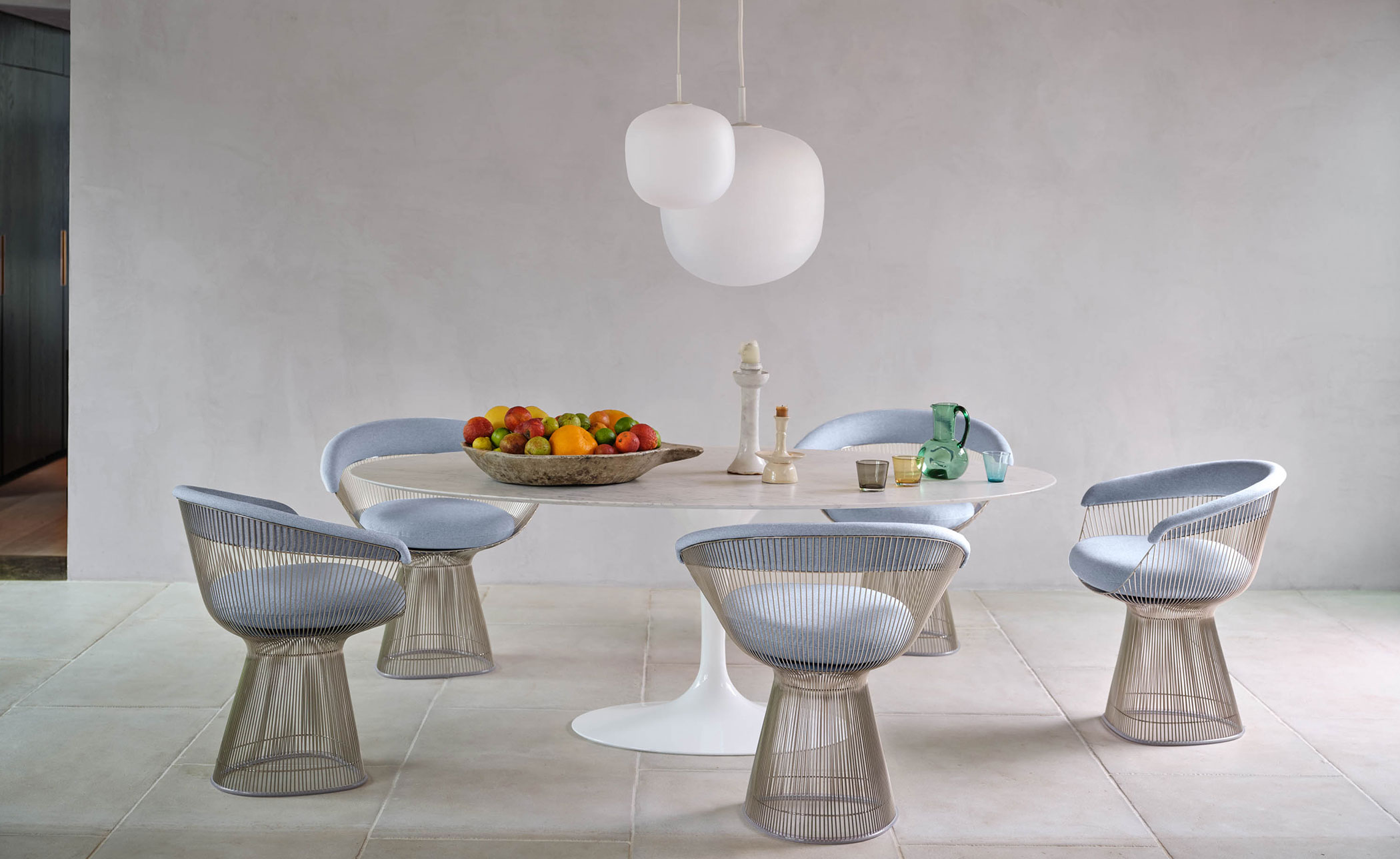 platner gold plated arm chair
