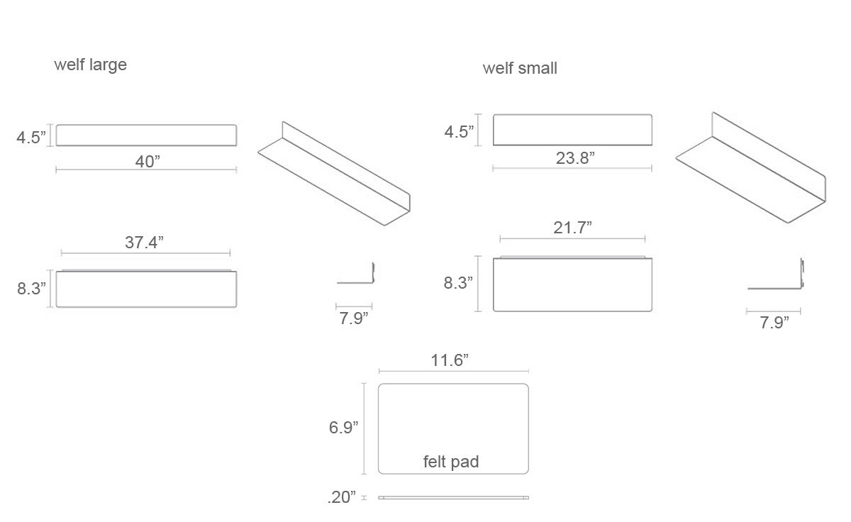 welf small wall shelf